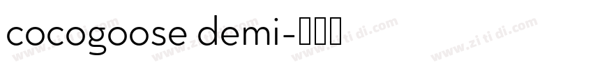 cocogoose demi字体转换